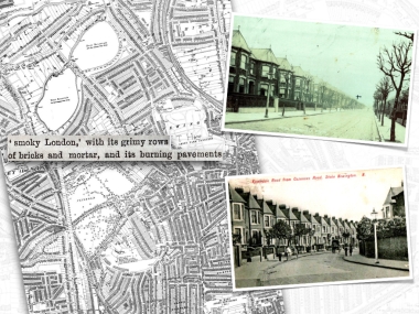 Streets covered former open spaces during the building boom of the 1860-1890s